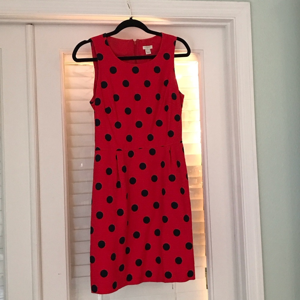 J. Crew Vibrant Red Dress